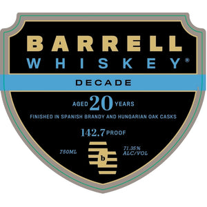 Barrell Whiskey Decade 20 Year 142.7 Proof