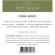 Load image into Gallery viewer, Frank August Small Batch Straight Rye