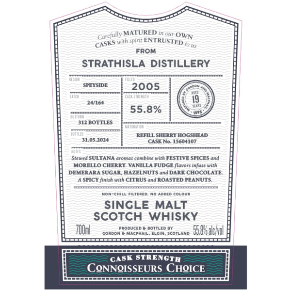Gordon & Macphail 2005 Strathisla 19 Year Old