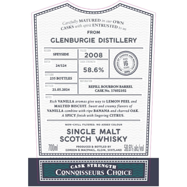 Gordon & Macphail 2008 Glenburgie 16 Year Old