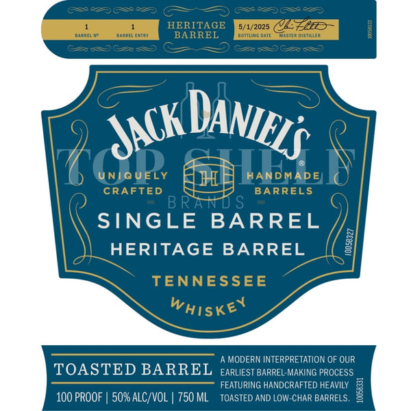 Jack Daniel's Single Barrel Heritage Barrel Toasted Barrel 2025 Release