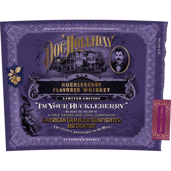 Doc Holliday “I’m Your Huckleberry” Limited Edition Huckleberry Flavored Whiskey