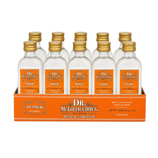Dr. Mcgillicuddy's Peach Liqueur Shooters (10 x 50mL)