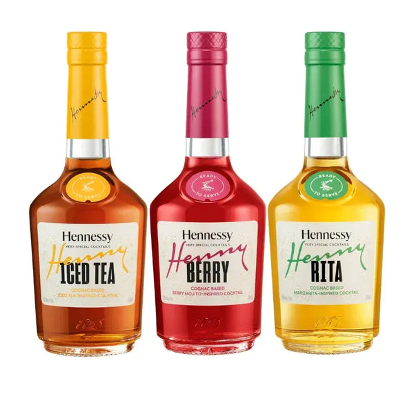Hennessy Ready-to-Serve Cognac Cocktails Variety Bundle (3 x 375mL)