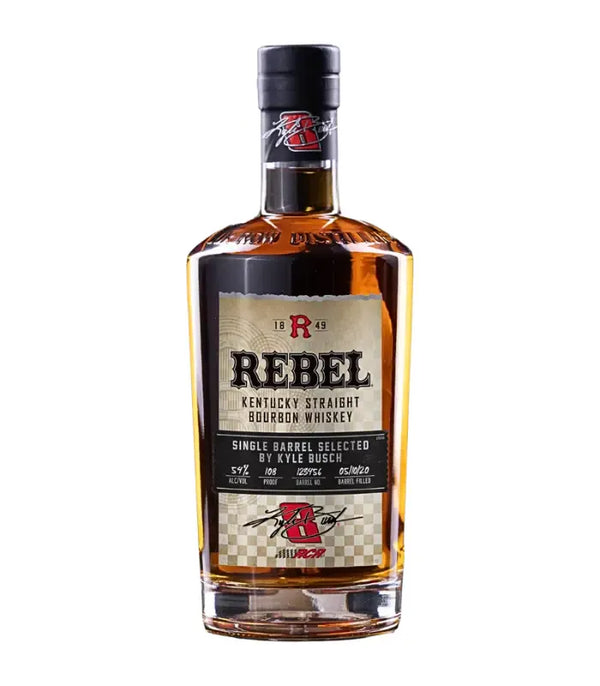 Rebel X Kyle Busch Single Barrel Bourbon 108 Proof 2026 Release