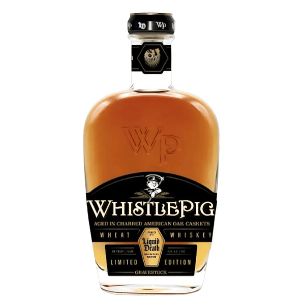 WhistlePig X Liquid Death Gravestock Wheat Whiskey