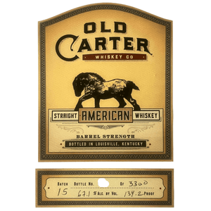 Old Carter American Whiskey Batch 15