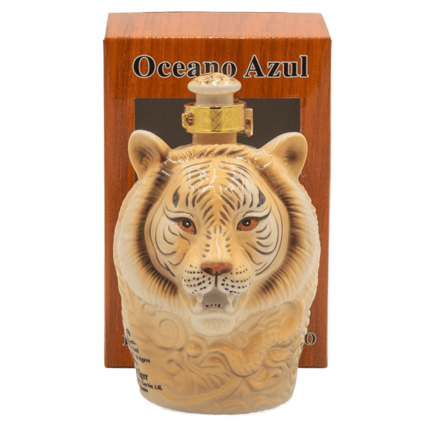 Oceano Azul White Tiger Anejo Tequila Ceramic 1L