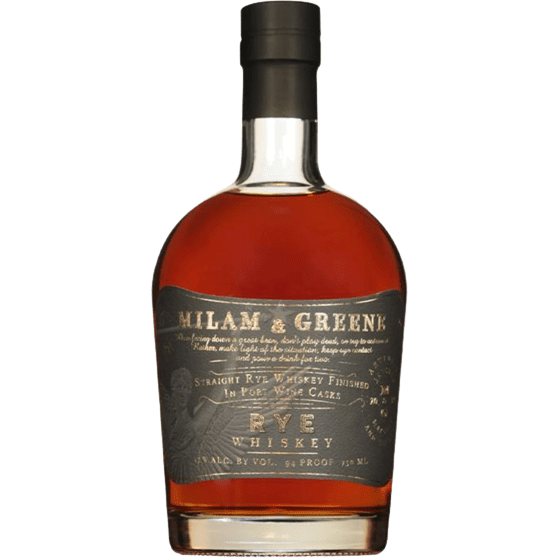 Milam & Greene Port Cask Finish Straight Rye Whiskey