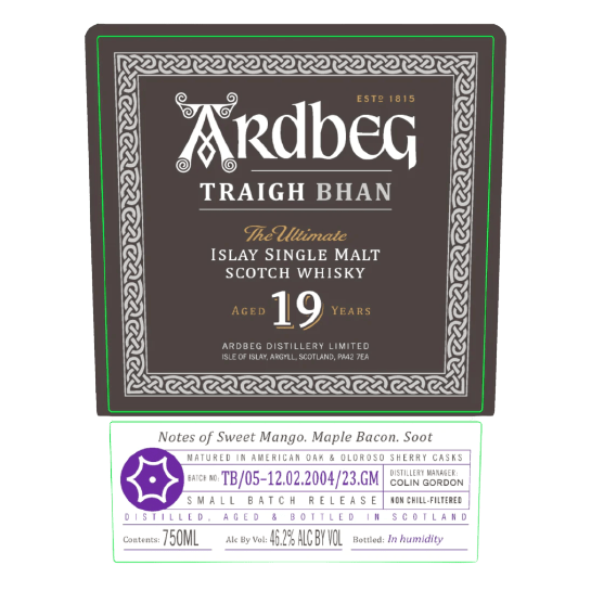 Ardbeg Traigh Bhan 19 Year Old Batch 5
