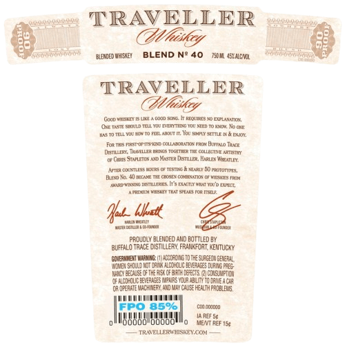 Traveller Blend No. 40 Whiskey By Chris Stapleton