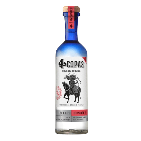 4 Copas Organic Blanco Tequila 110 Proof