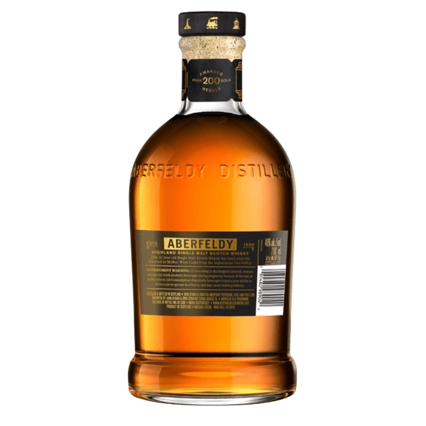 Aberfeldy 21 Year Old Scotch Whisky Finished in Argentinian Malbec Wine Casks