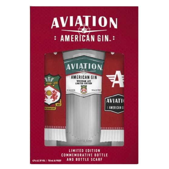 Aviation Gin Wrexham AFC Scarf Gift Set