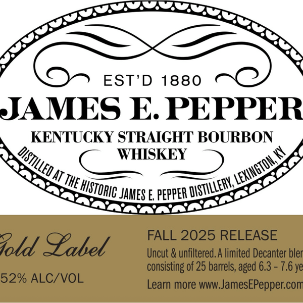 James E. Pepper Gold Label Bourbon