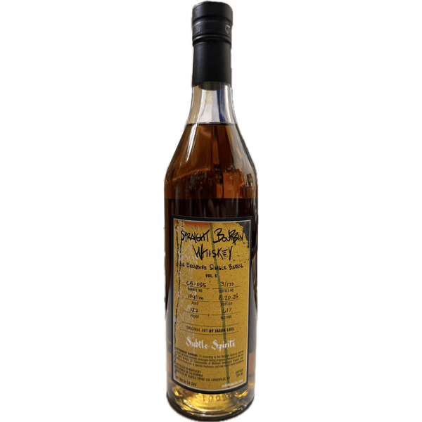 Subtle Spirits Single Barrel Volume 5 Cask Strength Bourbon Whiskey