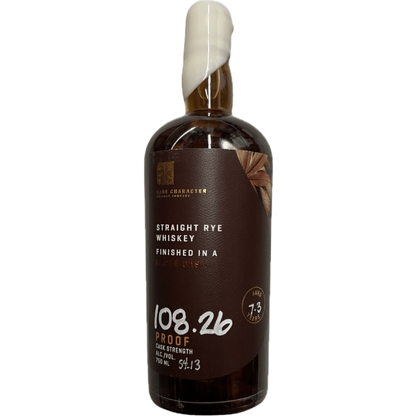 Rare Character Maple Cask Finished Rye Whiskey 108.26 Proof