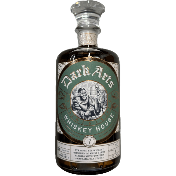 Dark Arts 7 Year Rye Whiskey Finished in Maple Syrup Barrels with Toasted Amburana Oak Staves