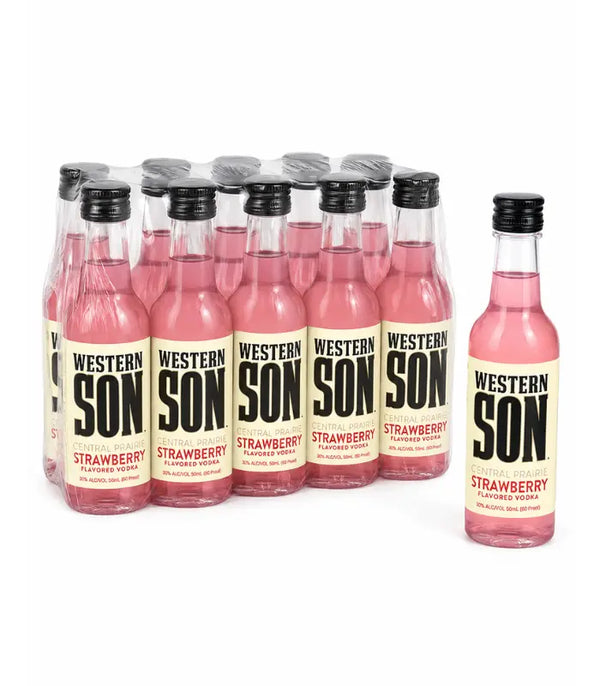 Western Son Strawberry Vodka Shooters (10 x 50mL)