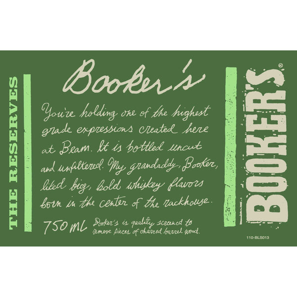 Booker's The Reserves 2026 Batch Kentucky Straight Rye Whiskey