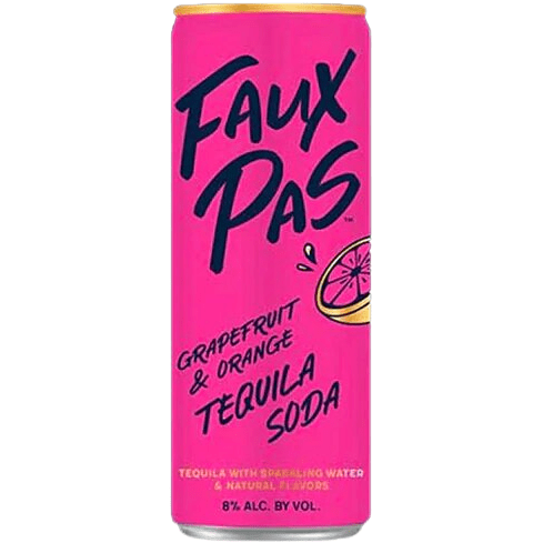 Faux Pas Grapefruit and Orange Tequila Soda