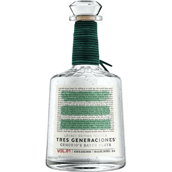 Tres Generaciones Cenobio's Batch Plata Tequila Legacy Edition Vol. 1
