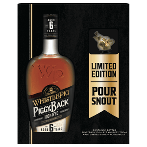 WhistlePig 6 Year Old Piggyback Rye W/ Limited Edition Pour Snout - Barbank