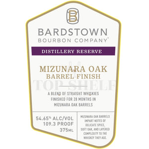 Bardstown Distillery Reserve Mizunara Oak Barrel Finish Whiskey