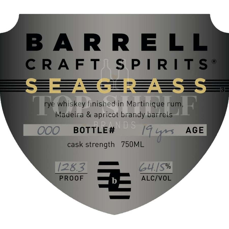 Barrell Craft Spirits Seagrass 19 Year Old Rye