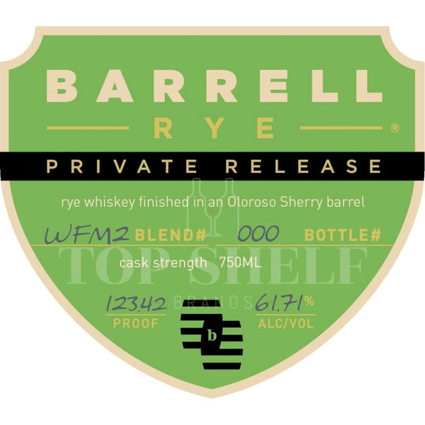 Barrell Rye Private Release Blend #WFM2