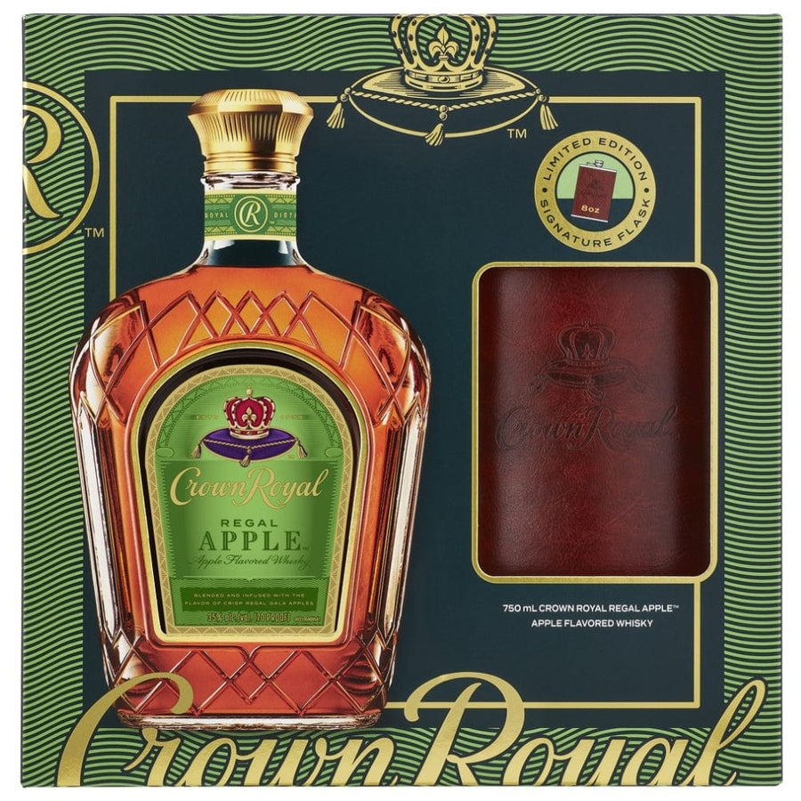 Crown Royal Regal Apple W/Limited Edition Signature Flask