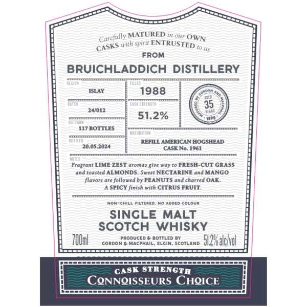 Gordon & Macphail 1988 Bruichladdich 35 Year Old