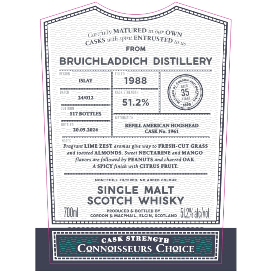 Gordon & Macphail 1988 Bruichladdich 35 Year Old