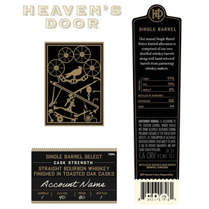 Heaven’s Door Single Barrel Select Finished in Toasted Oak Casks