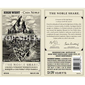 High West The Noble Share Blended Whiskey