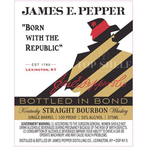 James E. Pepper Bottled in Bond Straight Bourbon