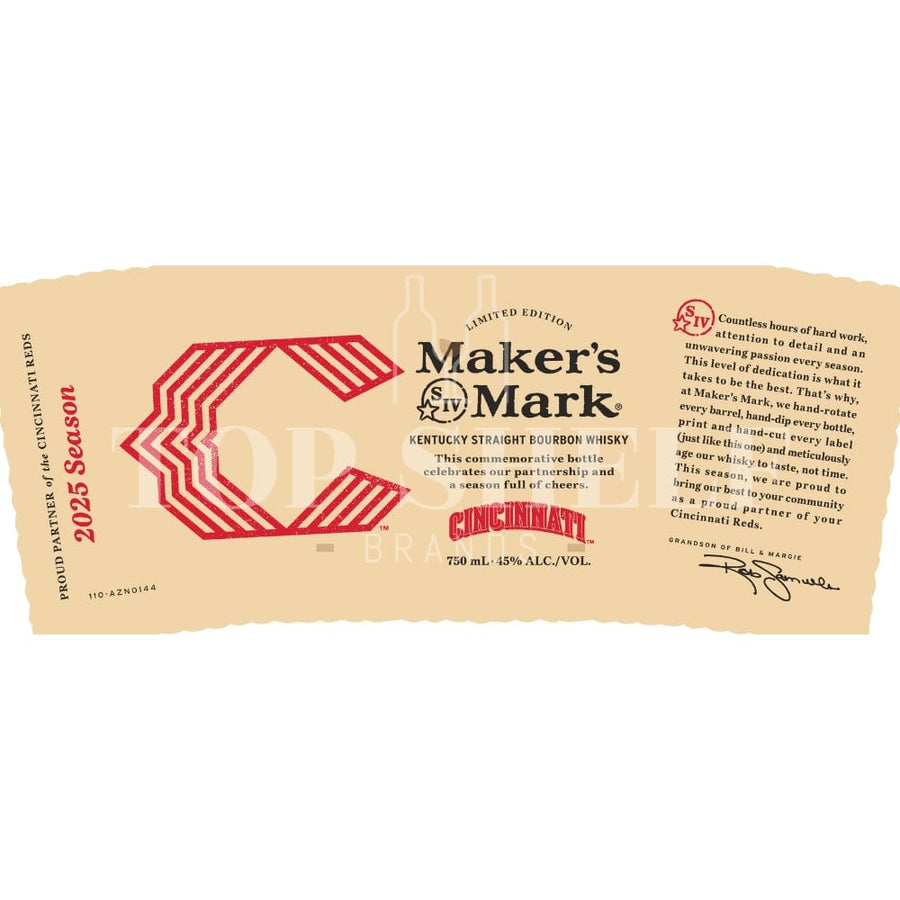 Maker’s Mark Cincinnati Reds 2025 Season Bourbon