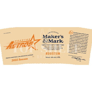 Maker’s Mark Houston Astros 2025 Season Bourbon