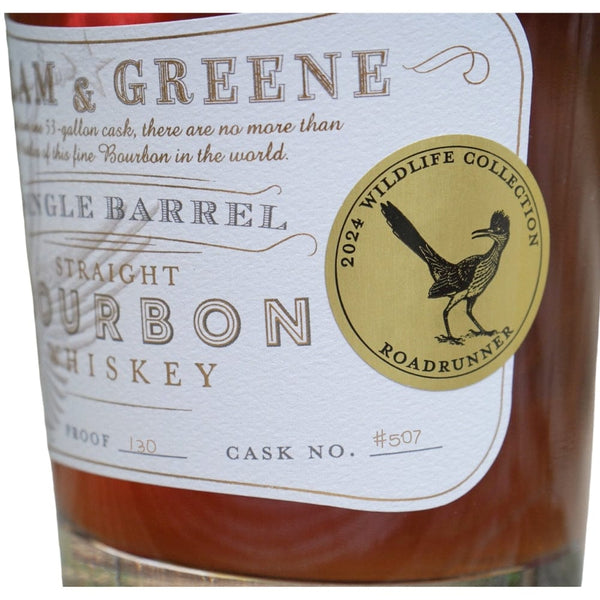 Milam & Greene Roadrunner Single Barrel Bourbon