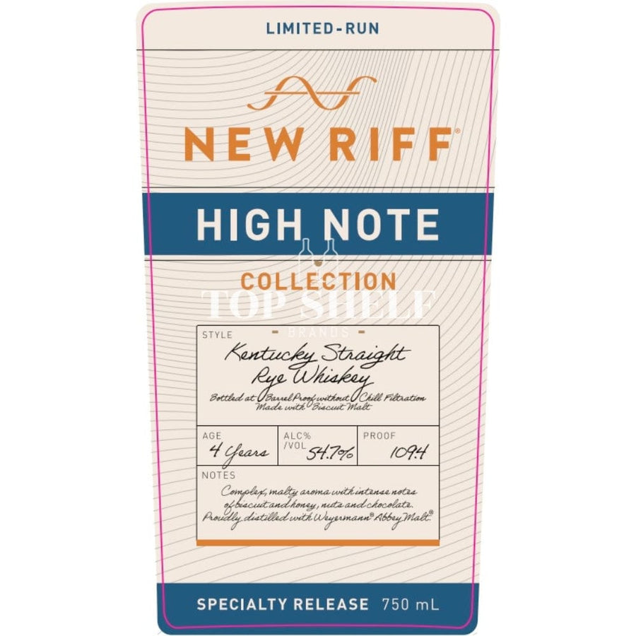 New Riff High Note Collection Biscuit Malt Straight Rye