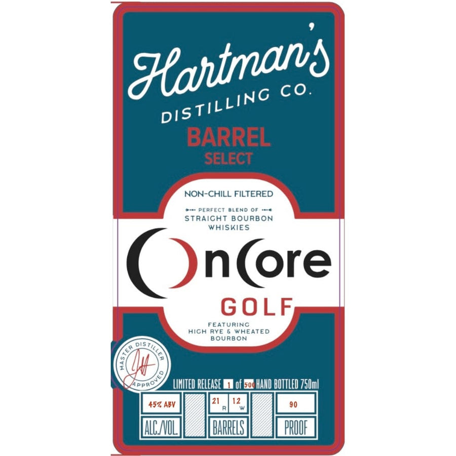 OnCore Golf Barrel Select Straight Bourbon