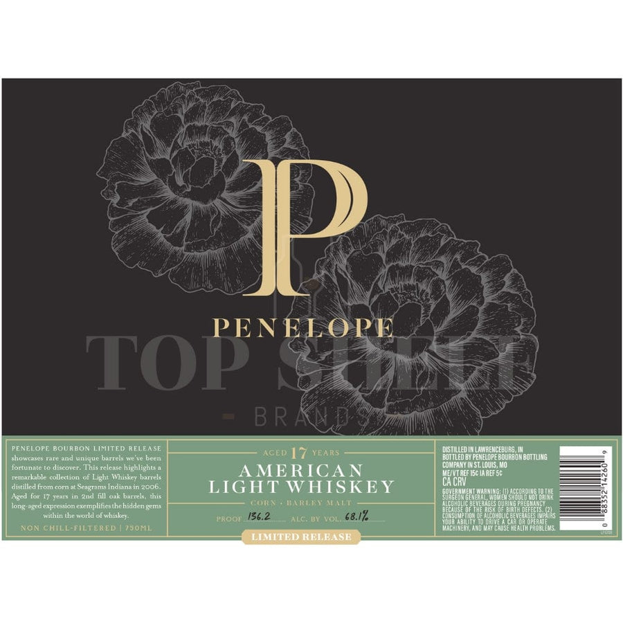 Penelope 17 Year Old American Light Whiskey