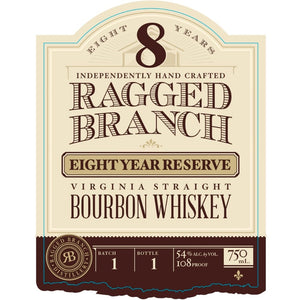 Ragged Branch 8 Year Reserve Bourbon