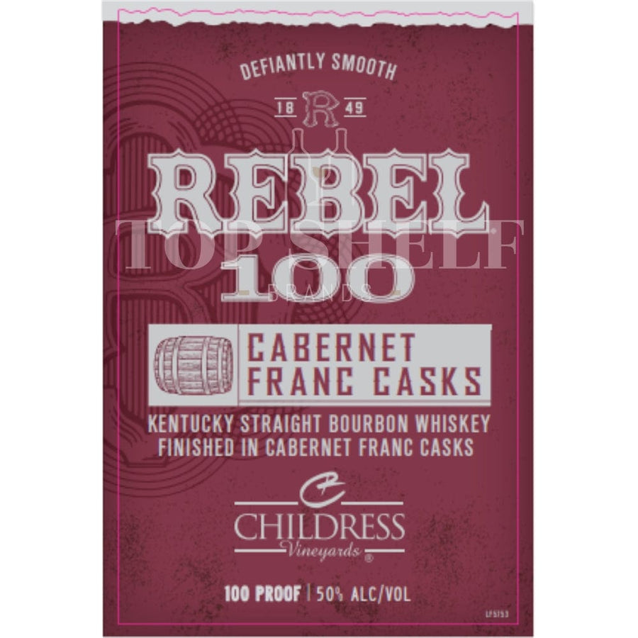 Rebel 100 Cabernet Franc Casks Bourbon