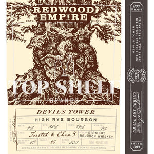 Redwood Empire Devils Tower High Rye Bourbon Batch 003