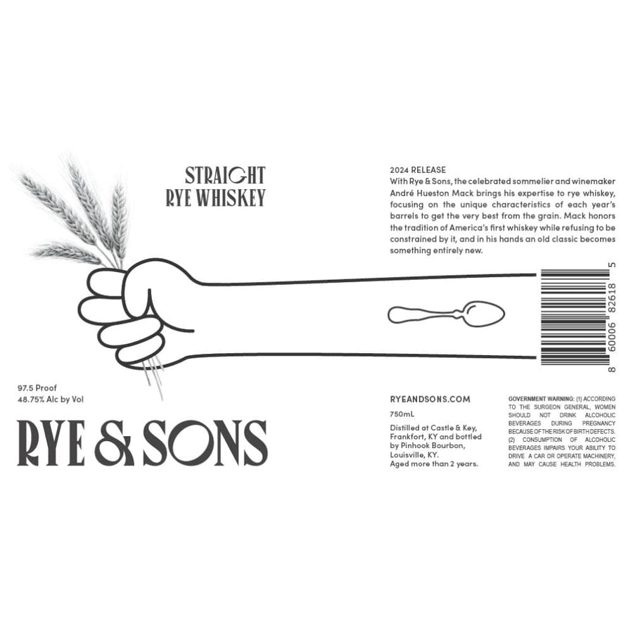 Rye & Sons Straight Rye 2024 Release