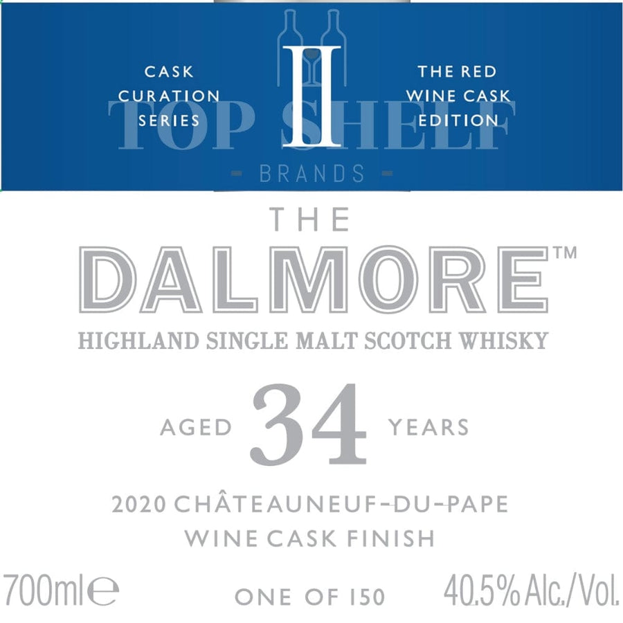 The Dalmore 34 Year Old 2020 Châteauneuf-de-Pape Wine Cask Finish