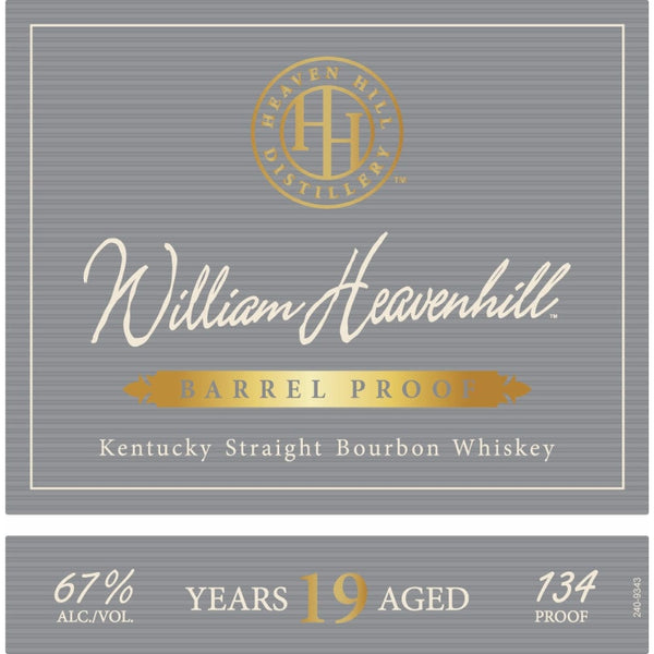 William Heavenhill 19 Year Old Barrel Proof Bourbon