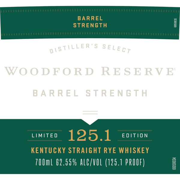 Woodford Reserve Barrel Strength Rye Whiskey