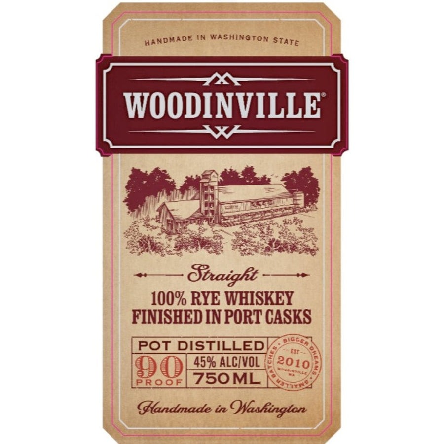 Woodinville Rye Finished In Port Casks